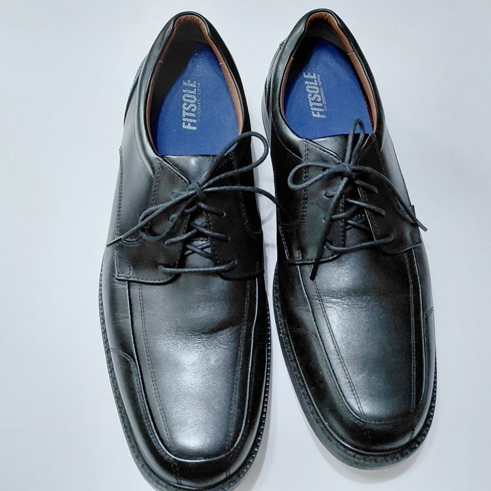 JOHNSTON & MURPHY Men's Black Lace Up Dress Shoes Size 9.5M